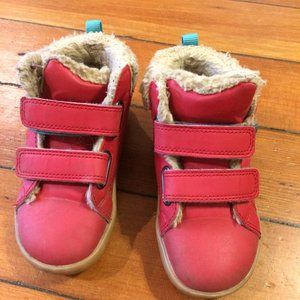 Ten Little Furry Hightops Size 8